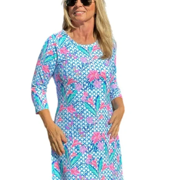 Lulu B Summer Dress, UPF 50+ for outdoor wear. - Picture 5 of 5